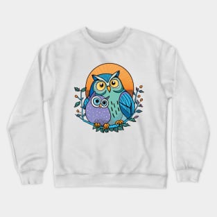 mommy and baby owl Crewneck Sweatshirt